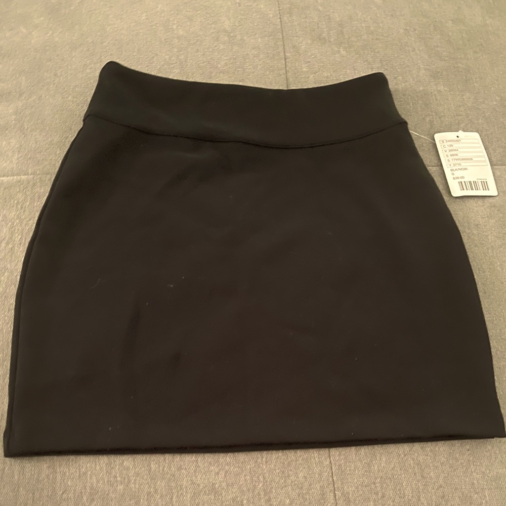 Black Knit Mini Skirt